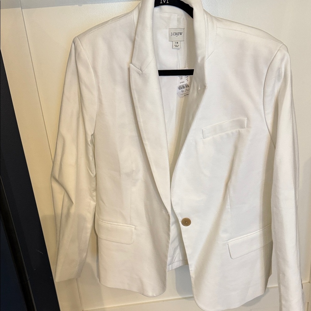J. Crew Women's White Blazer-NWT